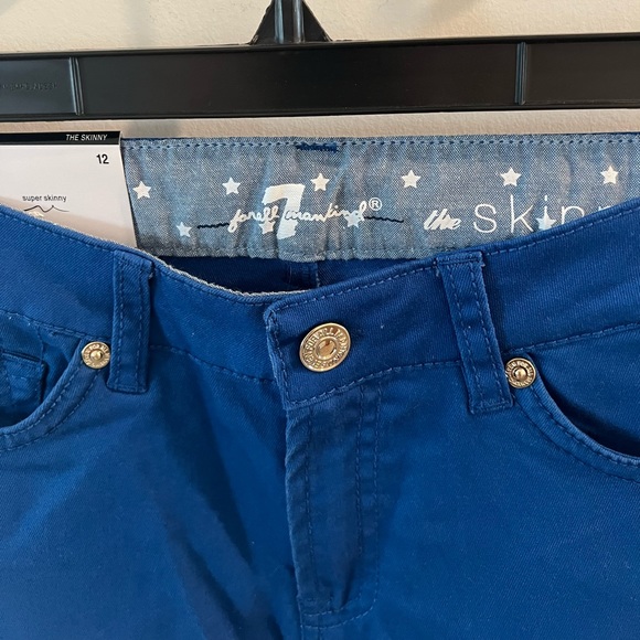 Girls 7 for all mankind royal blue jeans - Picture 3 of 7